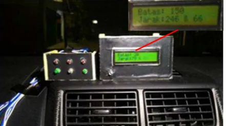 Gambar 11.  Keadaan Sensor Mendeteksi Penghalang 