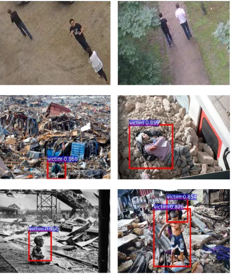 Fig. 1. Nearly uniform background of human victims detection from previousworks (Top-row)