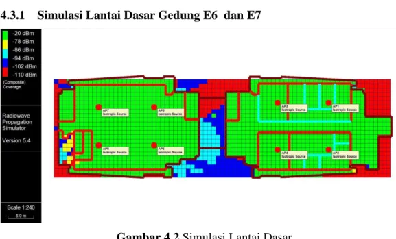 Gambar 4.2 Simulasi Lantai Dasar 