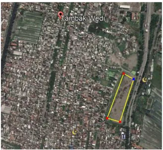 Gambar 3. 9 Peta Lokasi Perencanaan Kelurahan Tambakwedi,  Kecamatan Kenjeran 