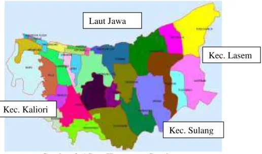 Gambar 3. 1 Peta Kecamatan Rembang 