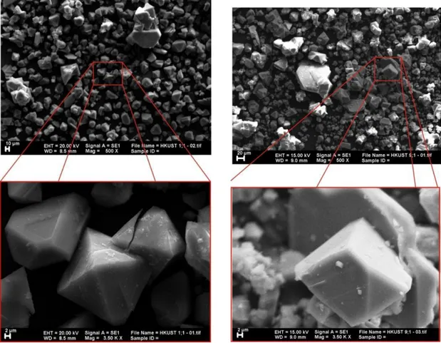 Gambar 3.4 Mikrograf SEM sampel (a) (kiri) dan sampel (e) kanan 