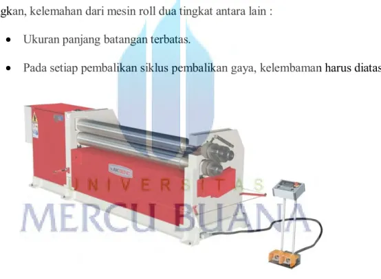 Gambar 2.1 Mesin roll 2 tingkat    (Sumber : Andra,2011) 