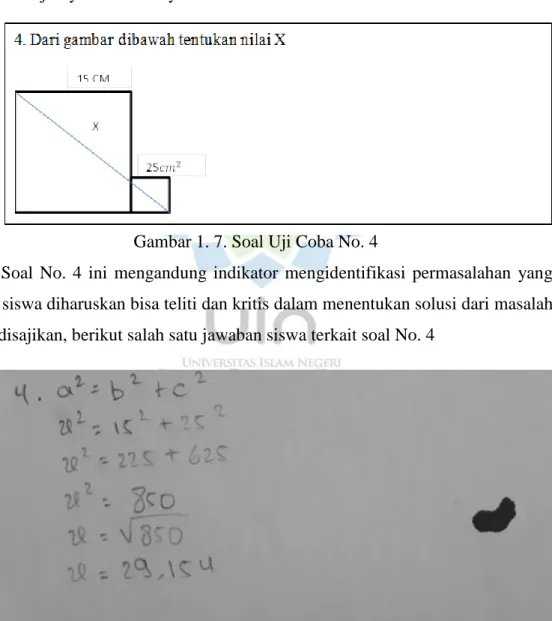 Gambar 1. 7. Soal Uji Coba No. 4 