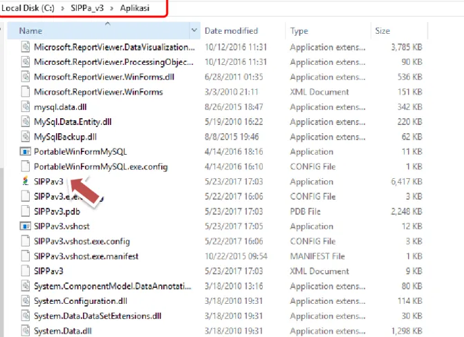 Gambar 19 pilih menu aplikasi installasi portable SIPPa offline 
