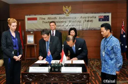 Gambar  4.  Penandatanganan  MoU  antara  Kadin  Indonesia  dengan  Kadin Australia