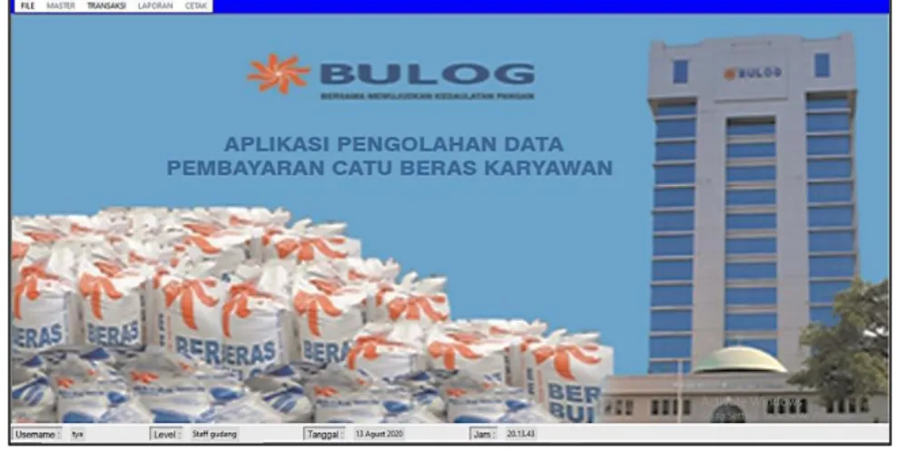 Gambar 6. Tampilan Menu Utama 