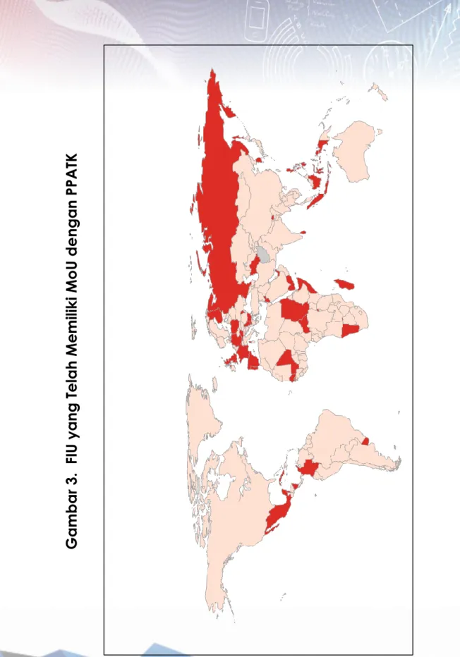 Gambar 3.  FIU yang Telah Memiliki MoU dengan PPATK