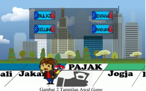 Gambar 2 Tampilan Awal Game 