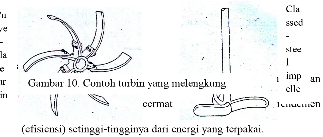 Gambar 8. Pola aliran aksial yang diproduksi oleh pengaduk propeler.