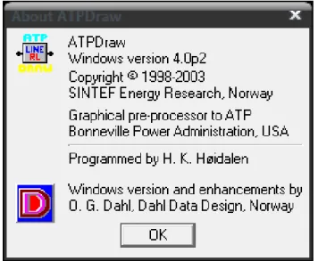 Gambar 2. Spesifikasi software ATP-Draw  