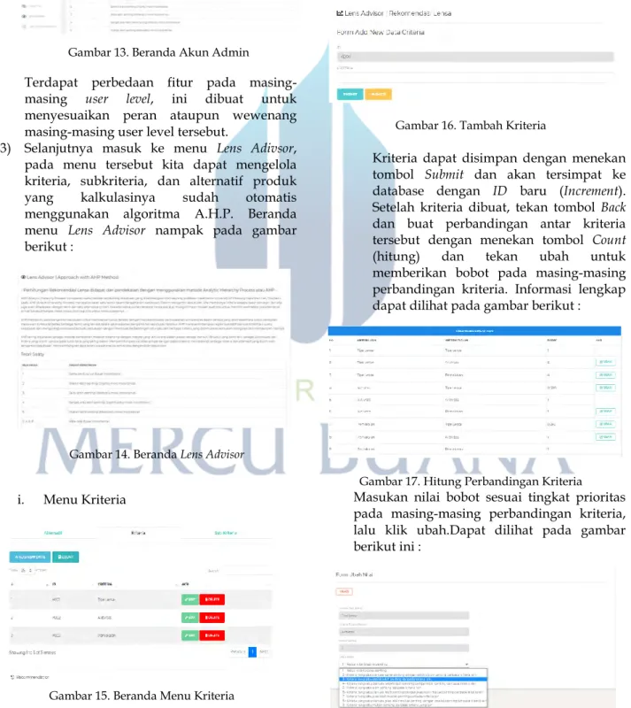 Gambar 16. Tambah Kriteria 
