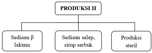 Gambar 2.8 Struktur Organisasi Bidang Produksi II PT. Indofarma (Persero) Tbk.  