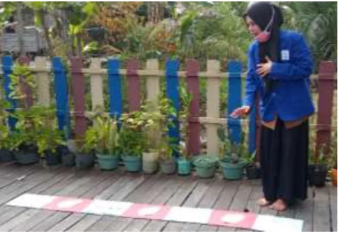 Gambar X Simulasi permainan halang rintang 