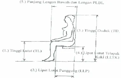 Gambar 2. Antropometri Posisi Duduk 