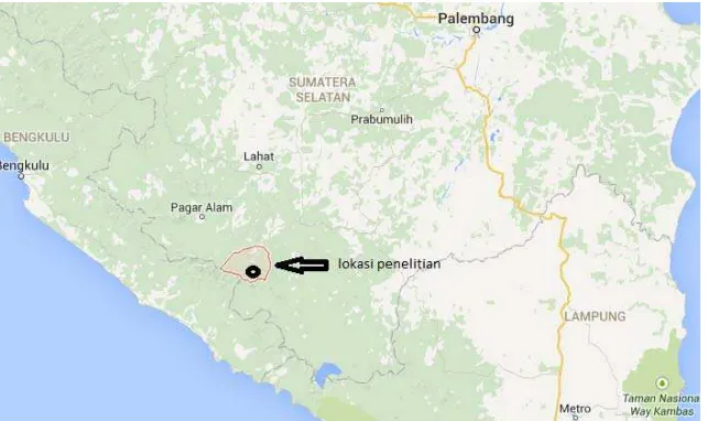 Gambar 1. Peta lokasi penelitian. 