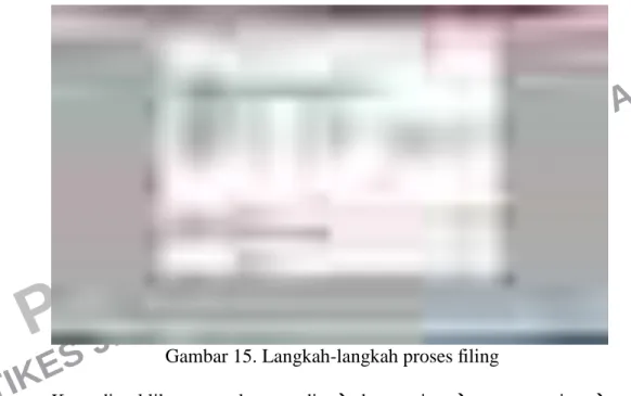 Gambar 15. Langkah-langkah proses filing 