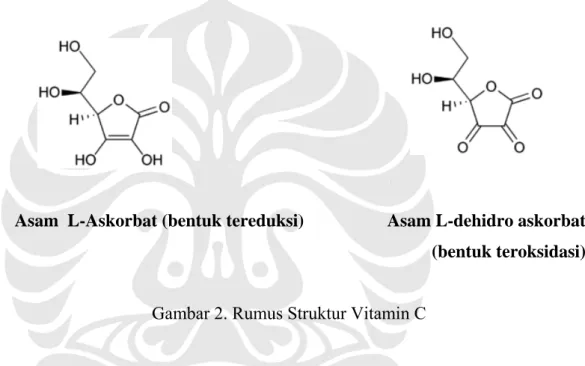 Gambar 2. Rumus Struktur Vitamin C