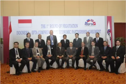 Gambar  2  The  1 st   Round  of  Negotiation  Indonesia  –  EFTA  Comprehensive Partnership Agreement  