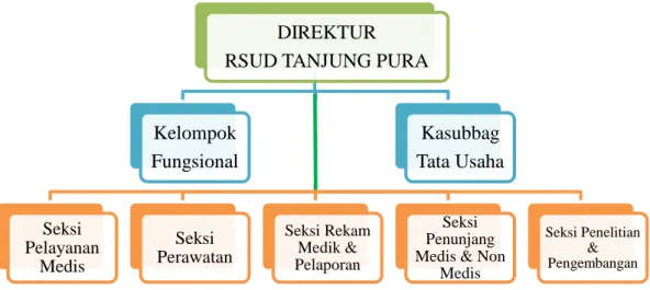 Gambar 3. Struktur organisasi Rumah Sakit Umum Daerah (RSUD) Tanjung 