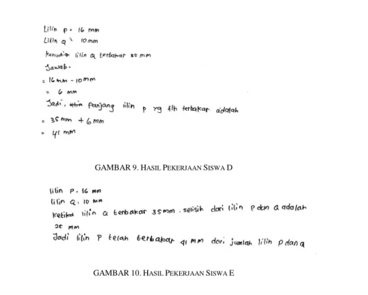 GAMBAR 9. H ASIL  P EKERJAAN  S ISWA  D 