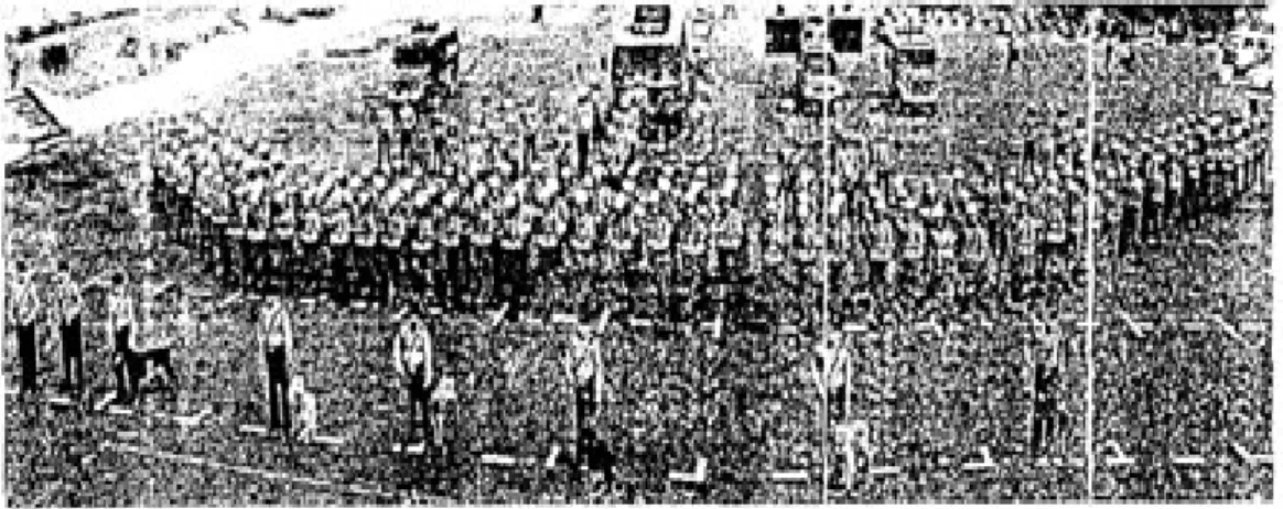 Gambar 14: Bentuk formasi pasukan Dalmas Lanjut 