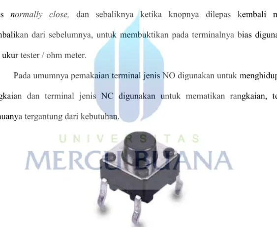 Gambar 2.12 Bentuk Fisik Push Button 