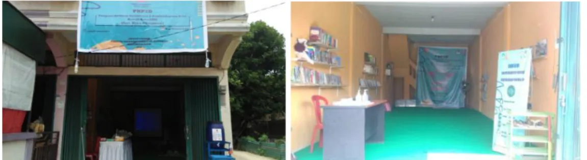 Gambar 3. Penyediaan fasilitas Rumah Baca Abdi (dokumentasi pribadi) 