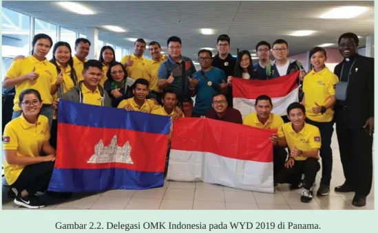 Gambar 2.2. Delegasi OMK Indonesia pada WYD 2019 di Panama.