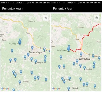 Gambar 5 Hasil tampilan activity daftar wisata 