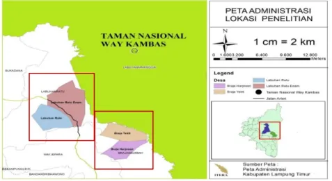 Gambar 1.1  Peta Wilayah Studi 