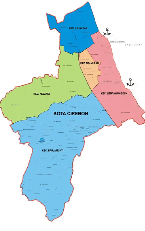 Gambar 7.1 Peta Wilayah Kota Cirebon