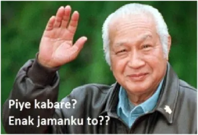 Gambar 1 Meme Soeharto yang asal