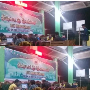 Gambar 1. Bertemu perangkat Desa 