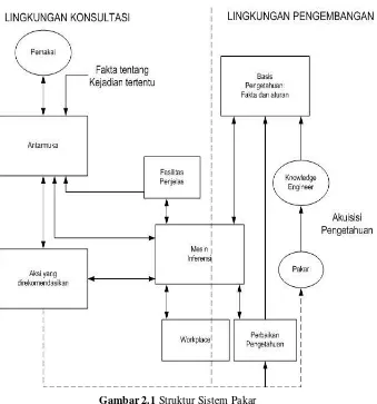 Gambar 2.1 Struktur Sistem Pakar 