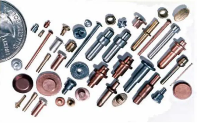 Gambar 2.1. Produk komponen mini- mico dari proses forging (Volersten, 2001) 