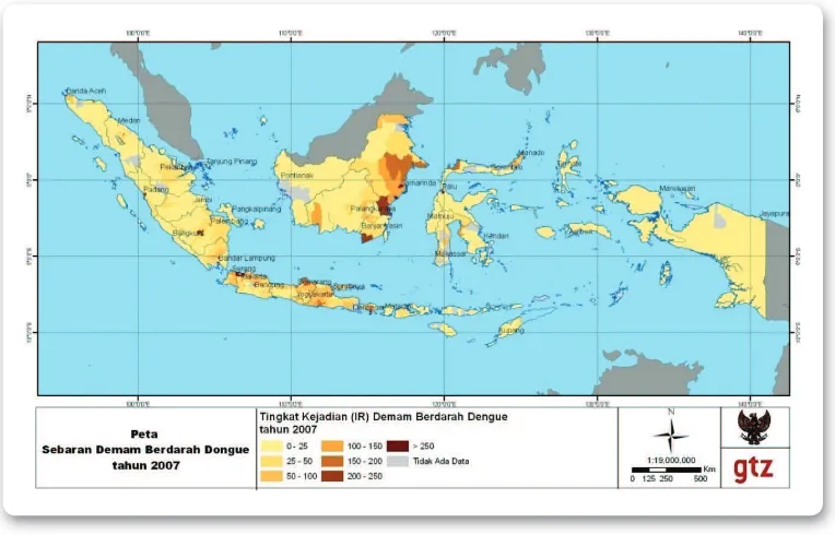 Figure 2.10 IR of DHF Distribution Map, Year 2008