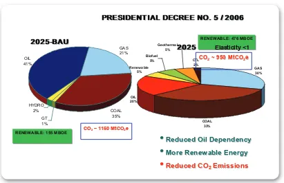Figure 2 : Target of National Energy Mix 2025