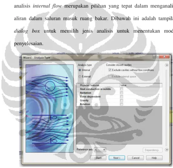 Gambar 3.9 dialog box untuk memilih jenis analisis  c.  Membuat mesh 