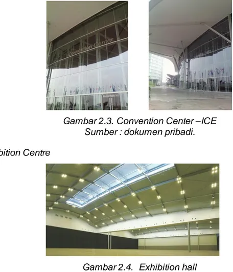 Gambar 2.3. Convention Center –ICE  Sumber : dokumen pribadi. 