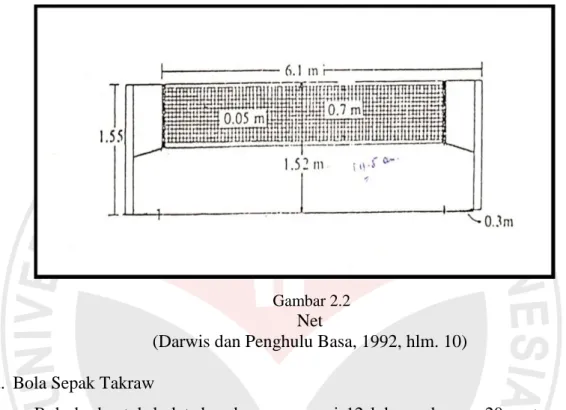 Gambar 2.3  Bola Sepak Takraw 