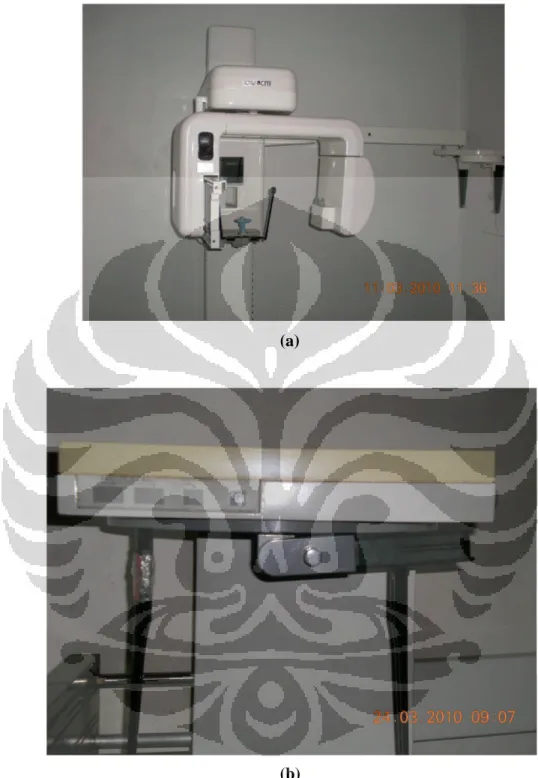 Gambar 3.1 Pesawat Radiografi Dental Panoramik: (a) RS. Pelni Petamburan; (b) RSCM