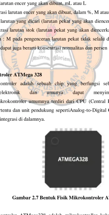 Gambar 2.7 Bentuk Fisik Mikrokontroler ATMega328 