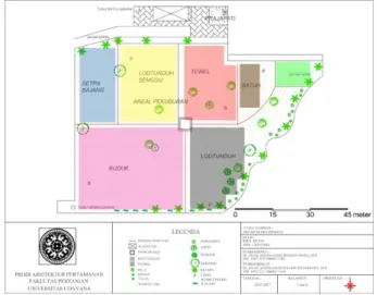 Gambar 3.  Site Plan Pola Ruang Taman Setra Demayu