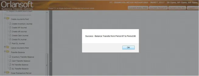 Gambar 3. 5  Cash Transfer Balance 
