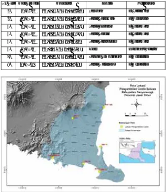 Tabel  1.  Daftar  sampel  batuan  gunungapi  untuk  analisis  petrografi dan kimia batuan