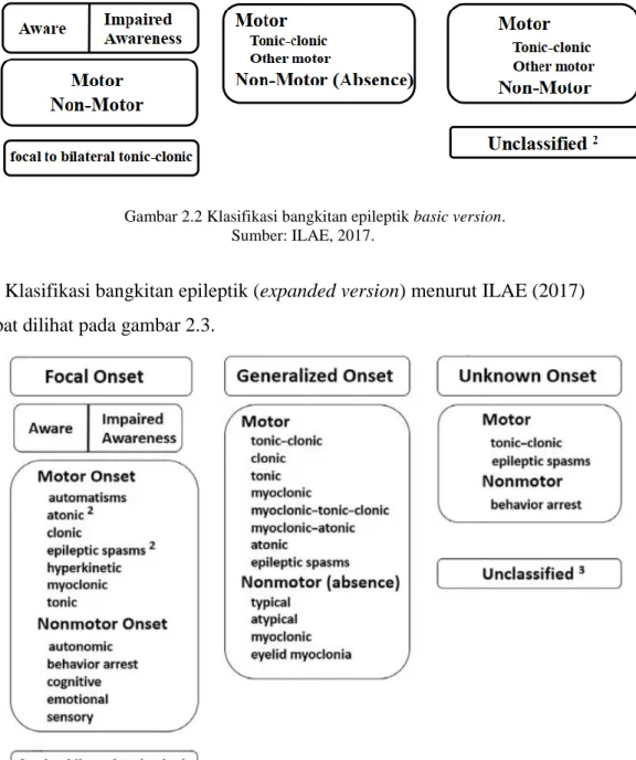 Gambar 2.3 Klasifikasi bangkitan epileptik expanded version. 
