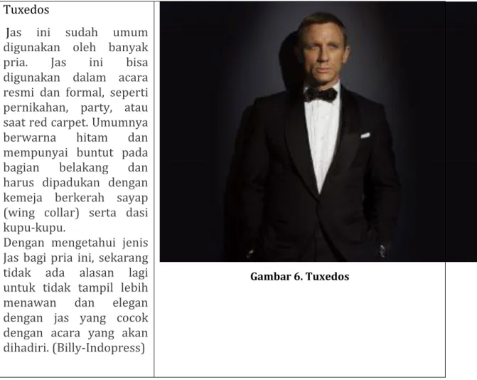 Gambar 6. Tuxedos 