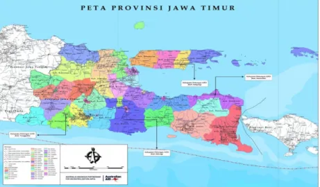 Gambar 1 Peta Provinsi Jawa Timur