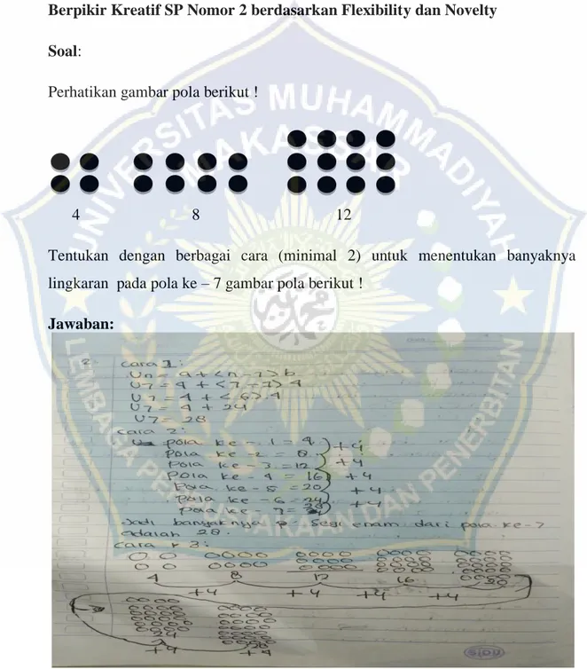 Gambar 4.2 Hasil Tes SP Soal Nomor 2 